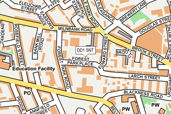 DD1 5NT map - OS OpenMap – Local (Ordnance Survey)