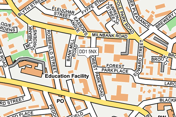 DD1 5NX map - OS OpenMap – Local (Ordnance Survey)