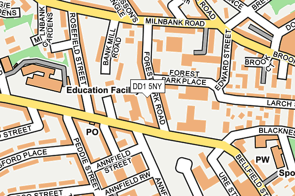 DD1 5NY map - OS OpenMap – Local (Ordnance Survey)