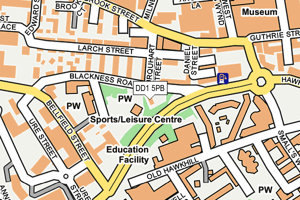 DD1 5PB map - OS OpenMap – Local (Ordnance Survey)