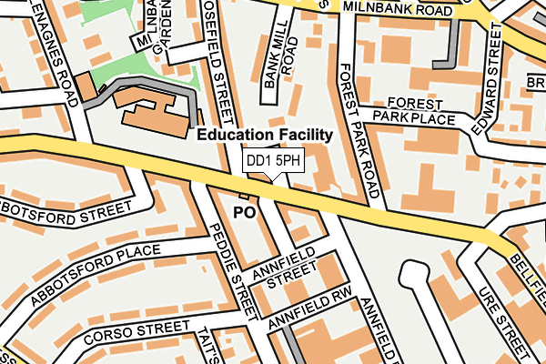 DD1 5PH map - OS OpenMap – Local (Ordnance Survey)