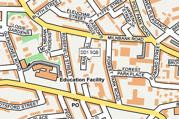 DD1 5QB map - OS OpenMap – Local (Ordnance Survey)