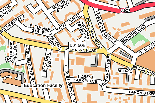 DD1 5QE map - OS OpenMap – Local (Ordnance Survey)