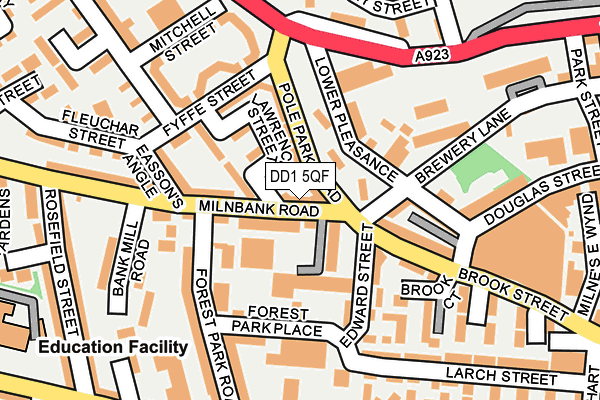 DD1 5QF map - OS OpenMap – Local (Ordnance Survey)