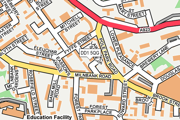 DD1 5QG map - OS OpenMap – Local (Ordnance Survey)