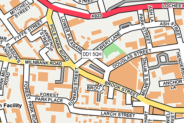 DD1 5QH map - OS OpenMap – Local (Ordnance Survey)