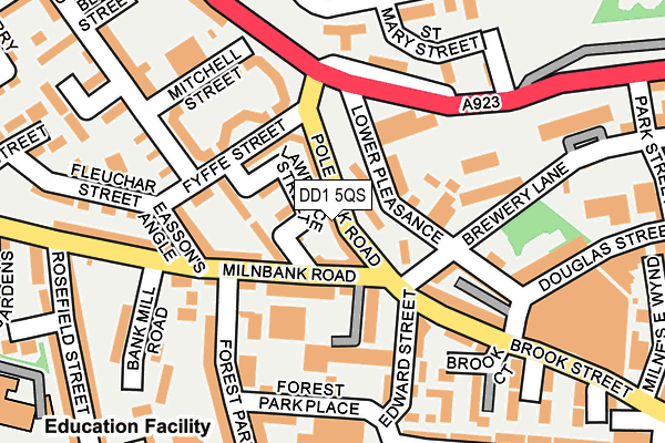 DD1 5QS map - OS OpenMap – Local (Ordnance Survey)