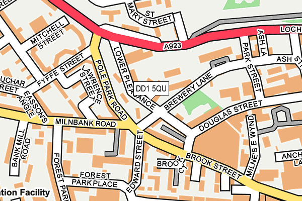 DD1 5QU map - OS OpenMap – Local (Ordnance Survey)