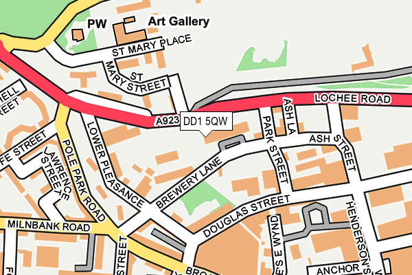 DD1 5QW map - OS OpenMap – Local (Ordnance Survey)