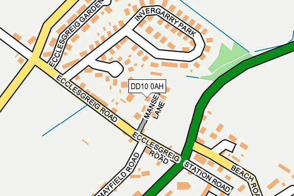 DD10 0AH map - OS OpenMap – Local (Ordnance Survey)