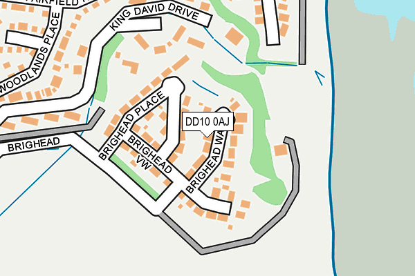 DD10 0AJ map - OS OpenMap – Local (Ordnance Survey)