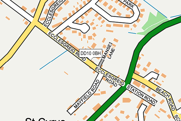 DD10 0BH map - OS OpenMap – Local (Ordnance Survey)