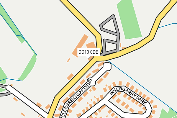 DD10 0DE map - OS OpenMap – Local (Ordnance Survey)