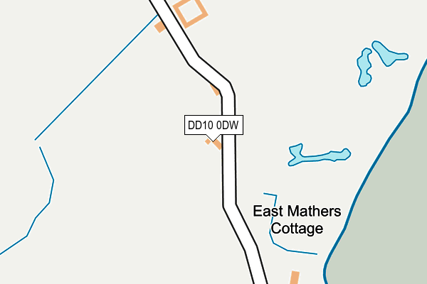 DD10 0DW map - OS OpenMap – Local (Ordnance Survey)