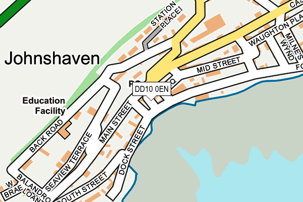 DD10 0EN map - OS OpenMap – Local (Ordnance Survey)