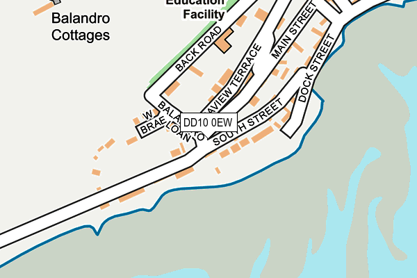 DD10 0EW map - OS OpenMap – Local (Ordnance Survey)