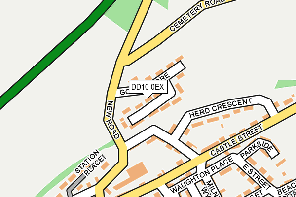 DD10 0EX map - OS OpenMap – Local (Ordnance Survey)