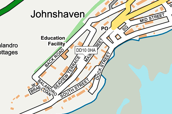 DD10 0HA map - OS OpenMap – Local (Ordnance Survey)