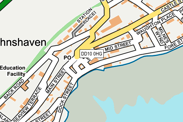 DD10 0HG map - OS OpenMap – Local (Ordnance Survey)