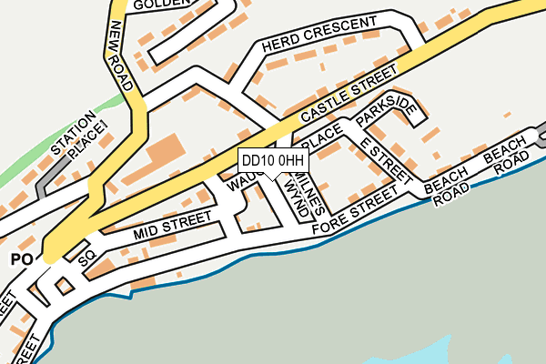 DD10 0HH map - OS OpenMap – Local (Ordnance Survey)