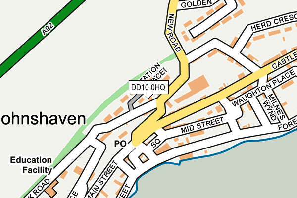 DD10 0HQ map - OS OpenMap – Local (Ordnance Survey)