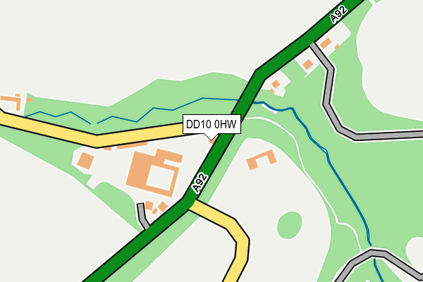 DD10 0HW map - OS OpenMap – Local (Ordnance Survey)