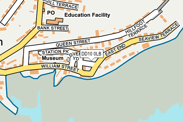 DD10 0LB map - OS OpenMap – Local (Ordnance Survey)