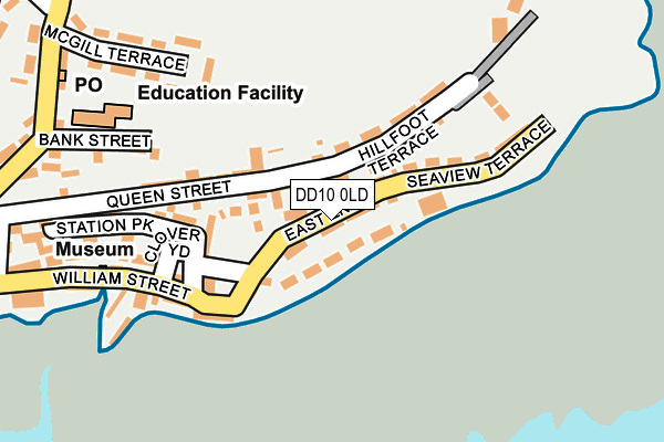 DD10 0LD map - OS OpenMap – Local (Ordnance Survey)