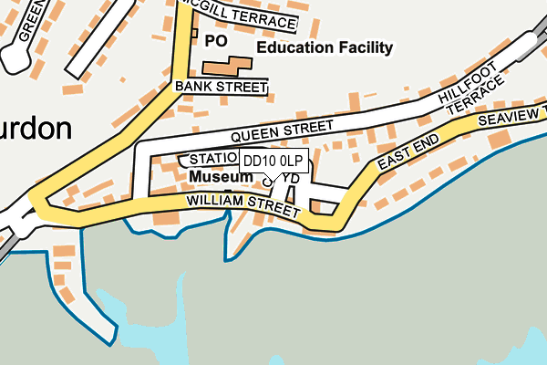 DD10 0LP map - OS OpenMap – Local (Ordnance Survey)