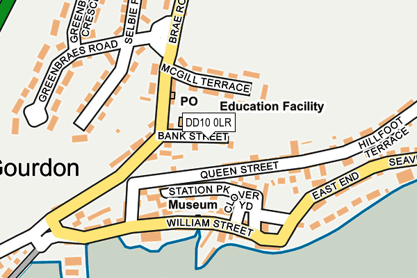 DD10 0LR map - OS OpenMap – Local (Ordnance Survey)