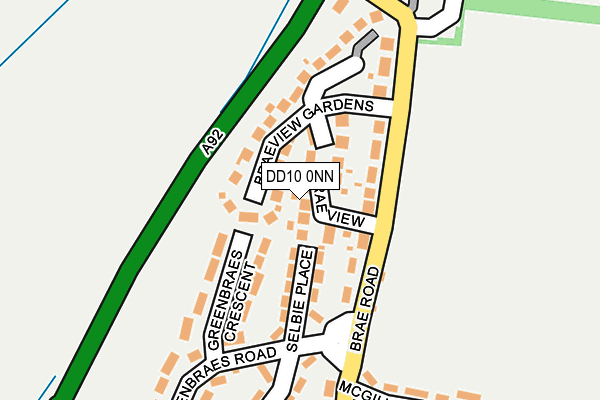 DD10 0NN map - OS OpenMap – Local (Ordnance Survey)