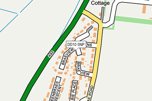 DD10 0NP map - OS OpenMap – Local (Ordnance Survey)