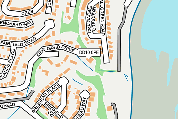 DD10 0PE map - OS OpenMap – Local (Ordnance Survey)