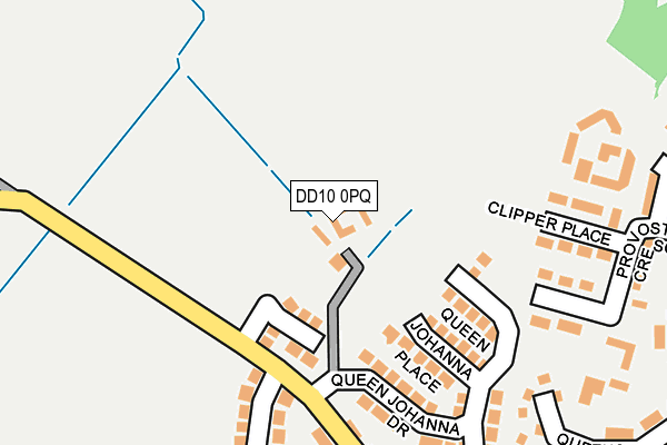 DD10 0PQ map - OS OpenMap – Local (Ordnance Survey)