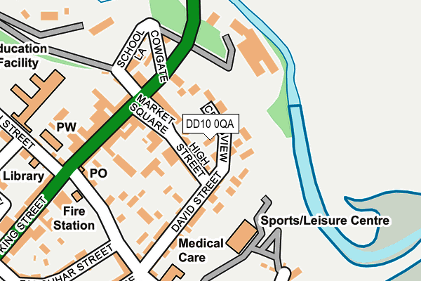 DD10 0QA map - OS OpenMap – Local (Ordnance Survey)