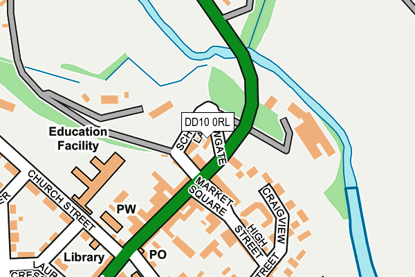 DD10 0RL map - OS OpenMap – Local (Ordnance Survey)