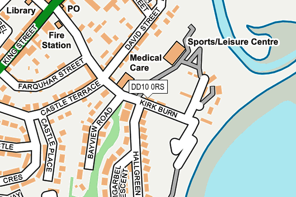 DD10 0RS map - OS OpenMap – Local (Ordnance Survey)