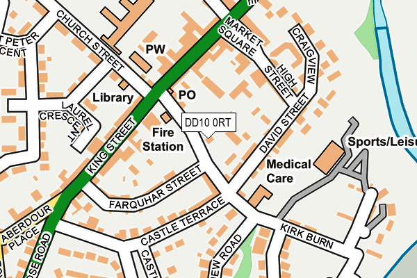 DD10 0RT map - OS OpenMap – Local (Ordnance Survey)