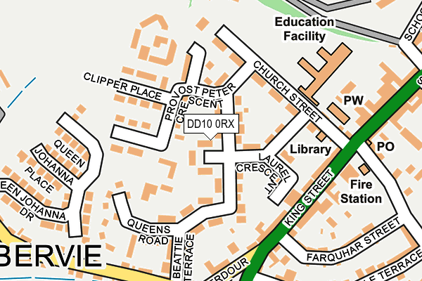 DD10 0RX map - OS OpenMap – Local (Ordnance Survey)