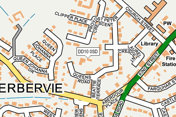 DD10 0SD map - OS OpenMap – Local (Ordnance Survey)