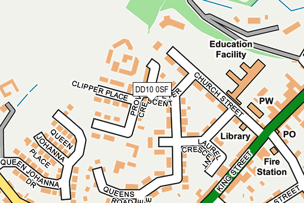 DD10 0SF map - OS OpenMap – Local (Ordnance Survey)