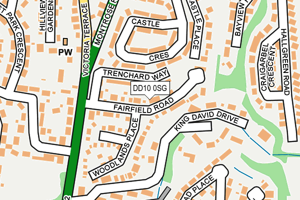 DD10 0SG map - OS OpenMap – Local (Ordnance Survey)