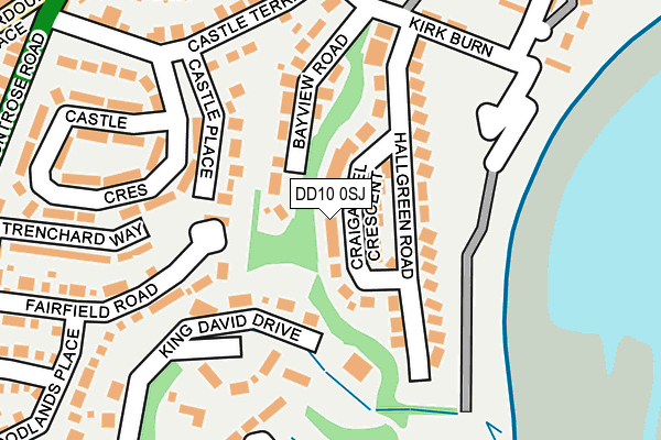 DD10 0SJ map - OS OpenMap – Local (Ordnance Survey)