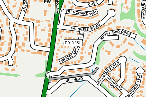 DD10 0SL map - OS OpenMap – Local (Ordnance Survey)