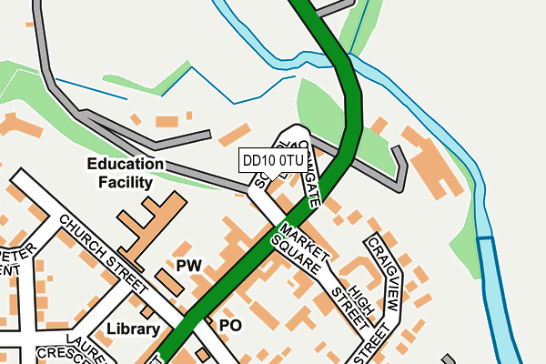 DD10 0TU map - OS OpenMap – Local (Ordnance Survey)