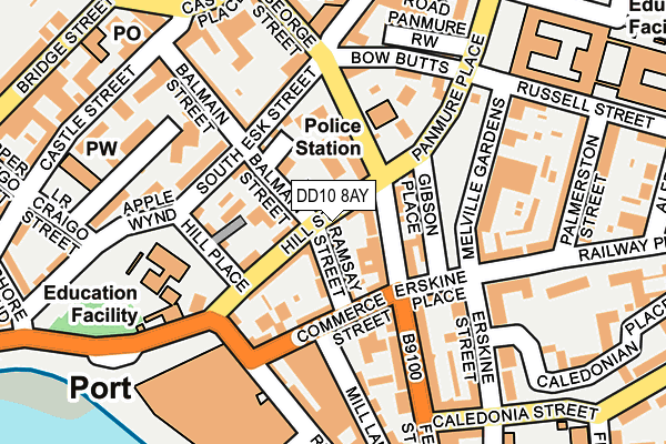 DD10 8AY map - OS OpenMap – Local (Ordnance Survey)
