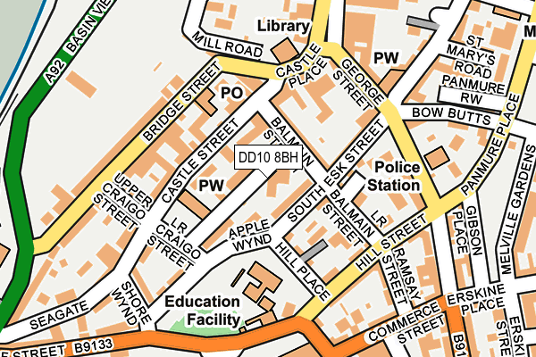 DD10 8BH map - OS OpenMap – Local (Ordnance Survey)