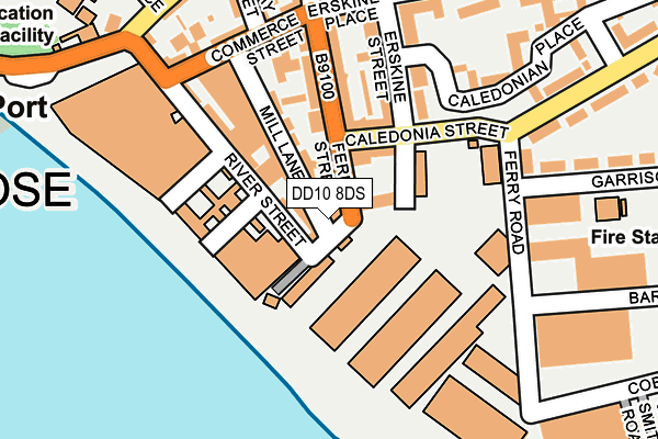 DD10 8DS map - OS OpenMap – Local (Ordnance Survey)
