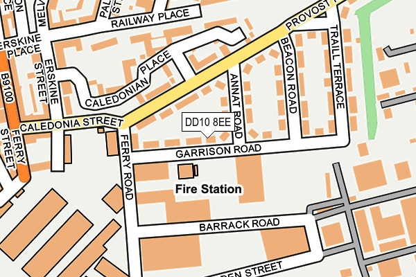 DD10 8EE map - OS OpenMap – Local (Ordnance Survey)