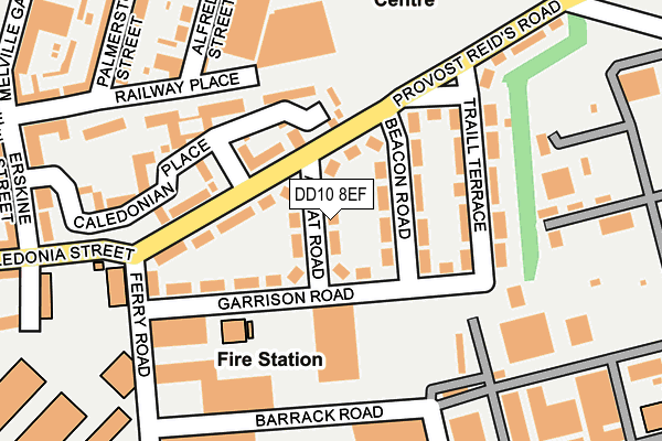 DD10 8EF map - OS OpenMap – Local (Ordnance Survey)